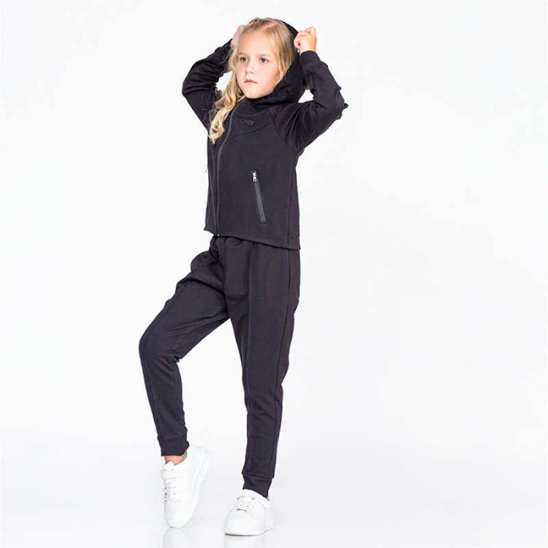 Екип момиче "Contrast" в черно /122-152/ м.401 699