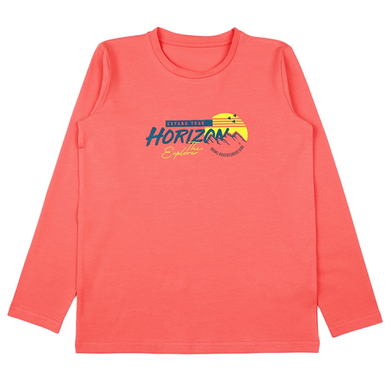 Блуза за момче "Horizon" /122-158/ в цвят корал