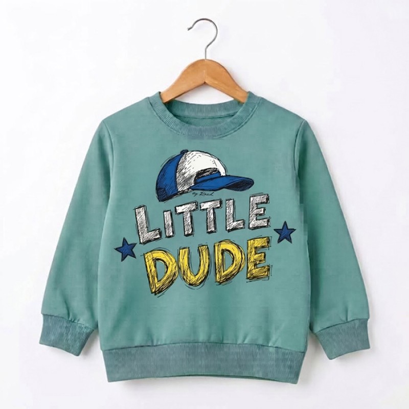 Блуза за момче Rach "Little Dude" /92-110/ в цвят тъмна мента