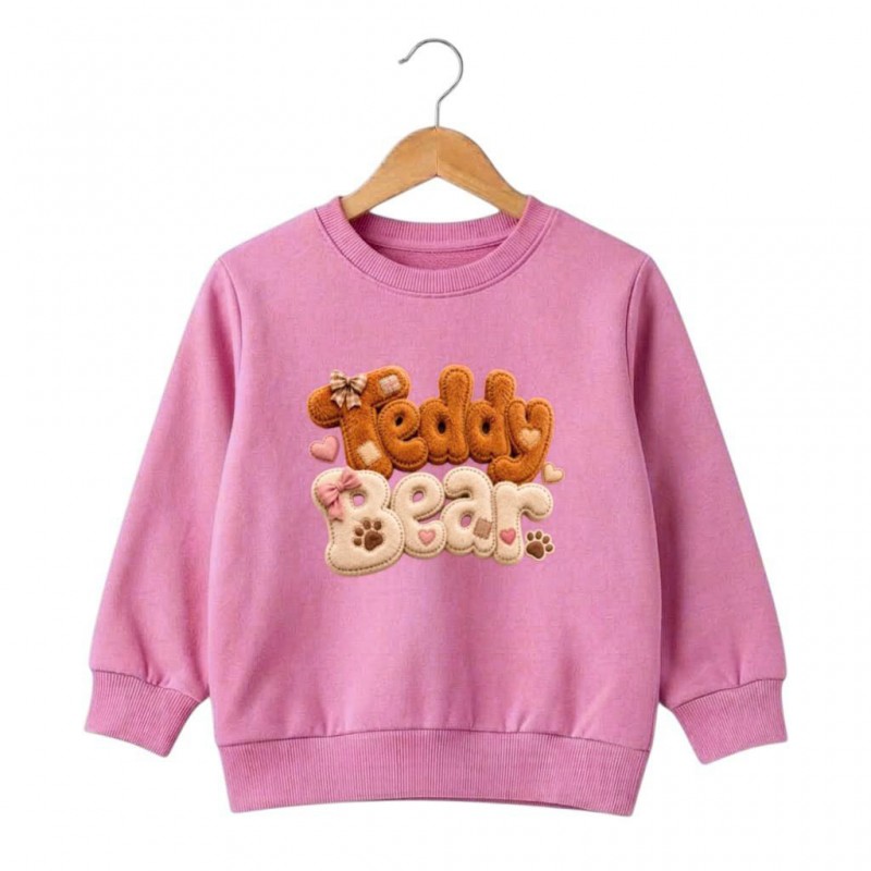 Блуза за момиче Rach "Teddy Bear" /92-110/ в тъмно розово