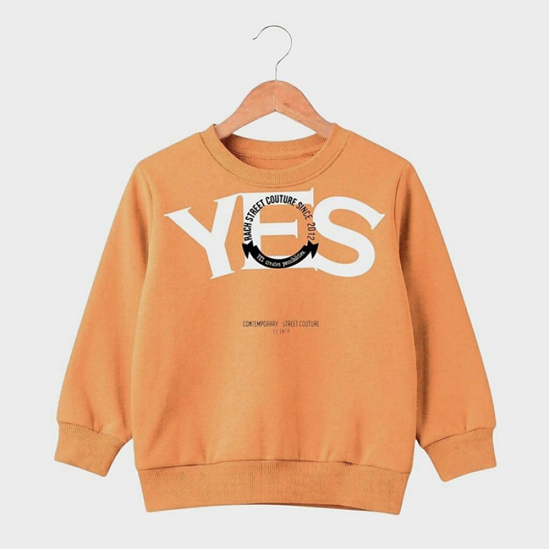 Блуза за момче Rach "YES" /116-158/ в цвят оранж
