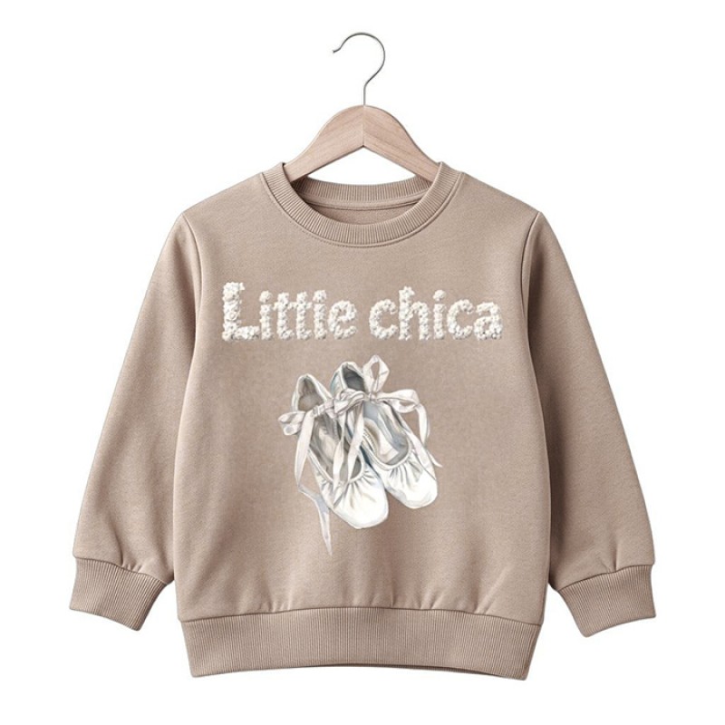 Блуза за момиче Rach "Little Chica" /116-158/ в цвят капучино
