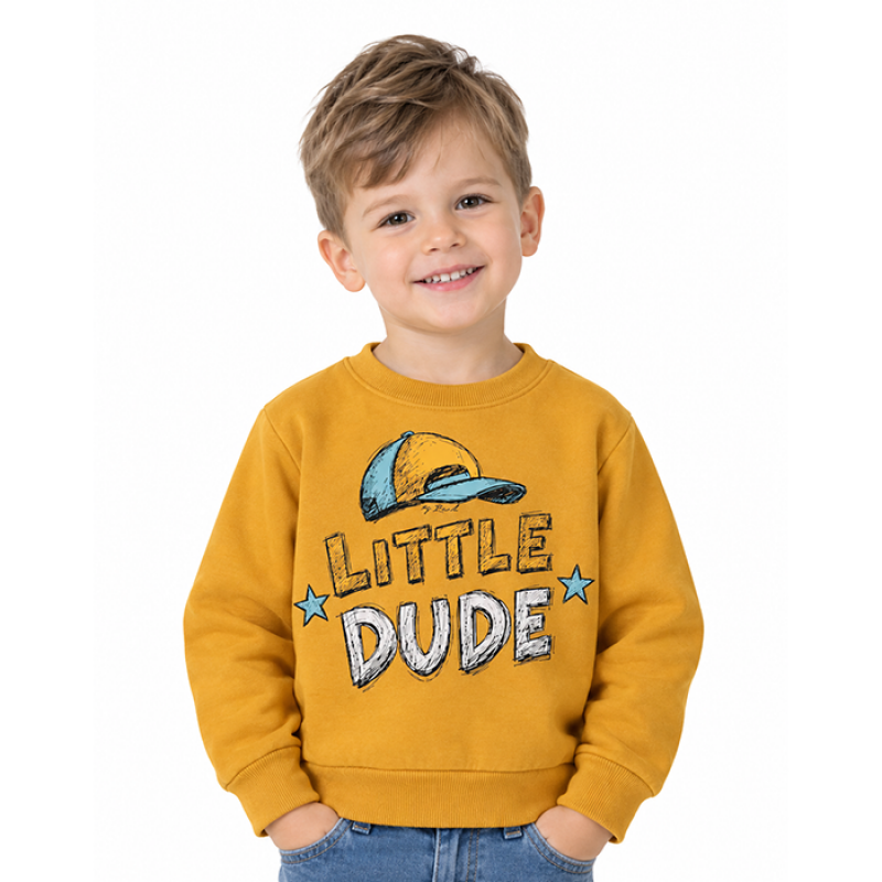 Блуза за момче Rach "Little Dude" /92-110/ в цвят горчица