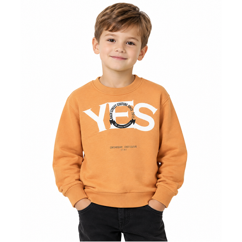 Блуза за момче Rach "YES" /116-158/ в цвят оранж